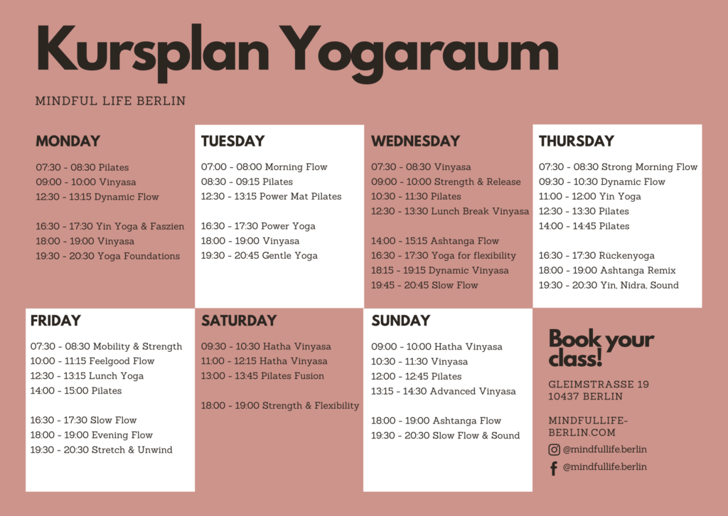 Yoga Kursplan